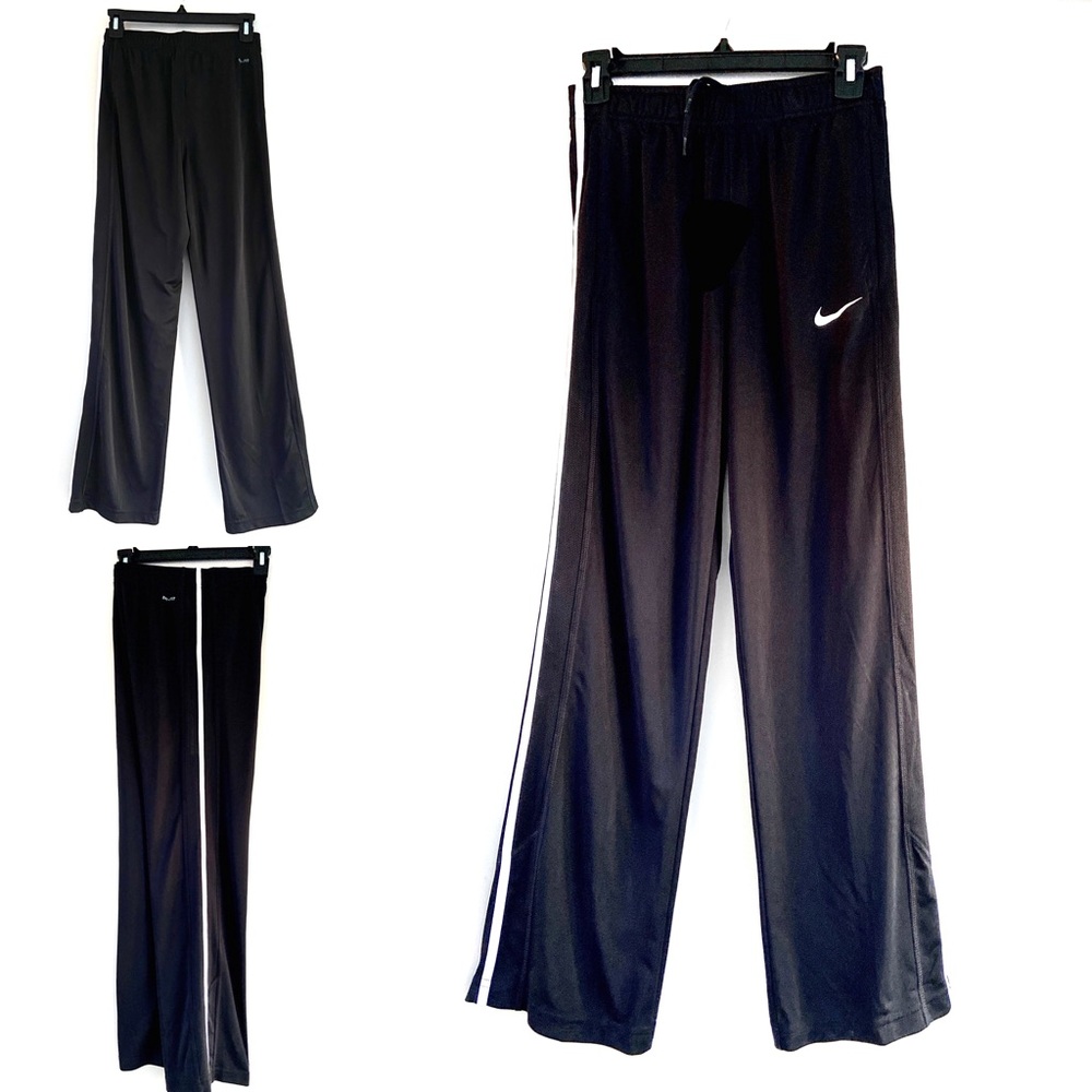 Nike Dri Fit Black Athletic Pants One Stripe sz LG